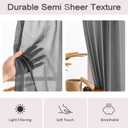 Pinch Pleated Sheer Curtains 84 Inch Length, Semi Voile Sheer Curtains for Bedroom Living Room Pinch Pleated Soft Touch Light Filtering Drapes(Gray, 42 W x 84 L, 2 Panels) (Quiet Shade)