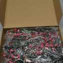 Boao 12 Pcs 11'' Large Christmas Pine Picks Tree Decoration Red Berry Picks and Sprays with Cone Artificial Fake Branches Snowy Floral Flower Holly Pine for Tree Crafts Decor Faux Stem