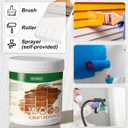 Waterbased Furniture Paint, Matte Finish for Cabinets, Doors, Tables, and Dressers Refinishing - With Tools, 16 Fl.Oz (Black)