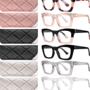 CCVOO 6 Pack Oprah Reading Glasses for Women, Eyeglasses, Blue Light Readers for Women, Computer Eye Glasses, Cheaters, +1.5