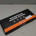 -10 Waterproof Winter Gloves for Men & Women, 5-Layer Ski & Snow Gloves for Cold Weather, Breathable Warm Gloves with Touch Screen Fingers (Large, Black)