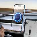 VICSEED Tesla Phone Mount Strongest Magnet Power Foldable Hidden Tesla Phone Holder Fit for All Phones, Tesla Model 3/Y/Cybertruck Accessories, Tesla Model 3 Model Y for MagSafe Car Mount - Blue