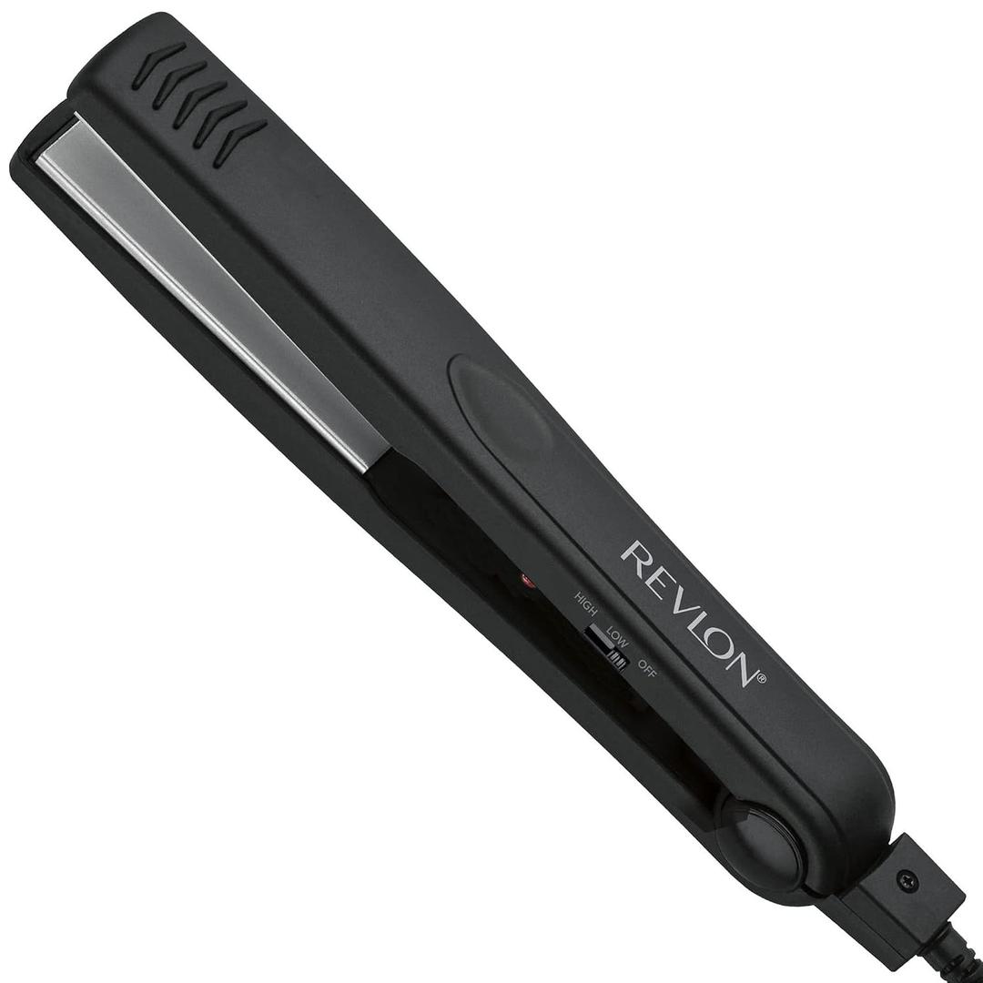 REVLON Smooth and Straight Ceramic Flat Iron, 1" Plates