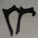 Tatuo 2 Packs Wooden Plate Stands for Display, Plate Holder Display Stand, Picture Frame Stand Easels, Tabletop Art Holder, Book Dish Decorative (10 Inch)