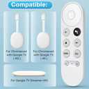 Replacement for Google-Chromecast-Remote, for Chromecast with Google TV Remote 4K/HD & Google TV Streamer 4K(Only for Snow Chromecast Google)