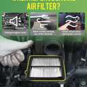 2-Pack Engine Air Filter Fits for Honda Fit 1.5L 2009 2010 2011 2012 2013 2014 Air Filter Replacement CA10650 Car Accessories