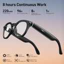 AI Smart Glasses with Camera, 2K Camera Glasses,12MP Video Recording Glasses, Real Time Translation, AI Voice Assistant,Sunglasses with 3 Pack Lenses - Photochromic Lenses,Purple and Blue Lenses