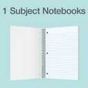 Oxford Spiral Notebooks, 5 Pack, Wide Ruled, 70 Sheets, Earthtone Covers | 3 hole punched to fit any binder. Perforated sheets tear out easily. Color coded covers. One notebook per subject.