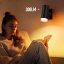 Afyuol Battery Operated Wall Sconces 3CCT Dimmable Wireless Sconces Set of 2, Rechargeable Wall Lights with Magnet Ball, Wall Decor Set of 2 for Reading Bedroom Bedside Picture