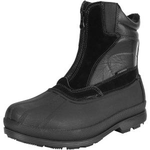 NORTIV 8 Men's Insulated Waterproof Winter Snow Boots Warm Outdoor Boots for Cold Weather (7, Black)