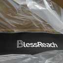 BlessReach Foldable Heavy-Duty Rollator Walkers with Seat for Seniors,Black