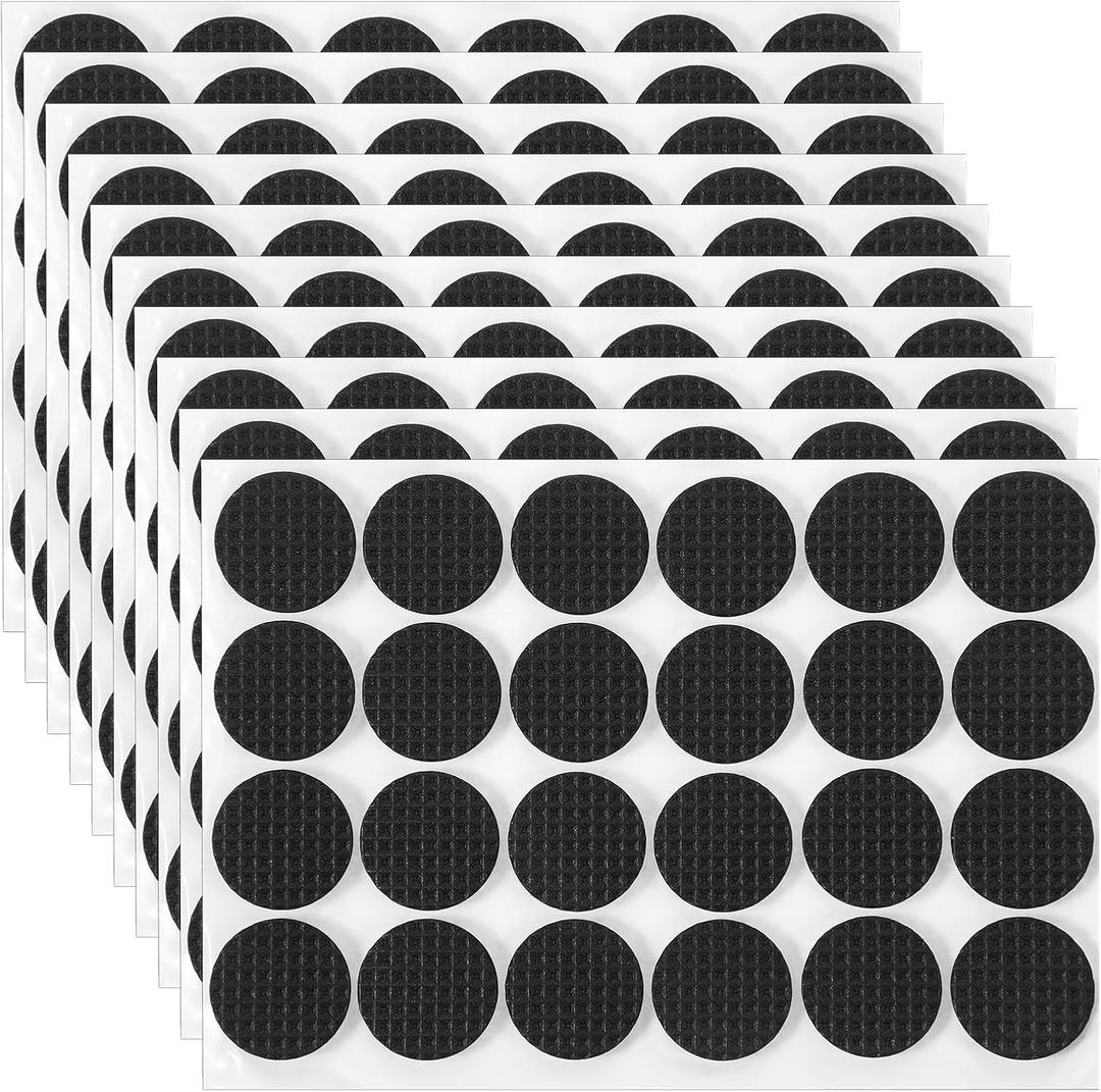2 x 240 Pcs Foam Dots, Small Furniture Pads Self-Adhesive EVA Thin Felt Pads for Desks Drawers Vases Photo Frames Cabinets Doors Candlesticks - Black (0.78")