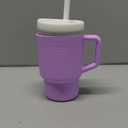 Infantino My 1st Tumbler, Silicone Sippy Cup with Straw & Handle, SpillResistant Baby Cup for OntheGo, BPAFree Transition Bottle, Lilac