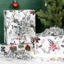 WRAPAHOLIC 12-Count Holographic Silver Self-Adhesive Curly Bows Gift Wrap Accessory - Perfect for Christmas, Birthday, Holiday, Party Favors Decorations