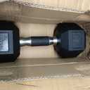 Yes4All Hex Dumbbells, Rubber Coated, Chrome Grip Hand Weights
Hex-Shaped with Ergonomic Chrome Handles Prevent Rolling and Provide a Secure Grip, Suitable for Home Gyms, 20 Pounds - Single
