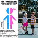 AMA SPORT Kids Tennis Racket for Junior Toddlers Starter Kit 17-25" Tennis Racquet for Girls and Boys with 420D Nylon Shoulder Strap Bag