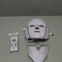 Red Light Photon Facial Mask with Remote Control, 7 Custom Modes with Infrared, Portable with Timer for Home Use