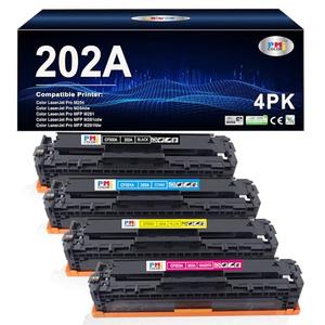202A Toner Cartridges - 4 Pack Replacement for HP Color Laser Pro M254dw MFP M281cdw, M281fdw M281fdn M281 M254 Series (Black,Cyan,Magenta,Yellow)