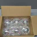 50 PCS Christmas Iridescent Ornaments,Clear Plastic Bubbles Hanging Filled Ornaments,Christmas DIY Hanging Rainbow Ball 5 Different Sizes for Xmas Tree Wedding Party Birthday Home Decorations