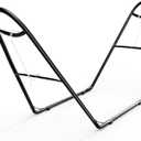 Garvee Universal Double Hammock Stand, 550-Pound Capacity, Heavy-Duty Hammock Stand for Outside, Fits 9 to 14 Foot Hammocks, Black