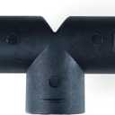 Air Vent Ducting Y T L Flat Piece Elbow Pipe Outlet Exh/&aust Joiner Connector For di/*esel Parking Heater(T 60MM)