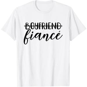 Boyfriend Fianc, Engagement, Engaged Couple, Matching T-Shirt, Small