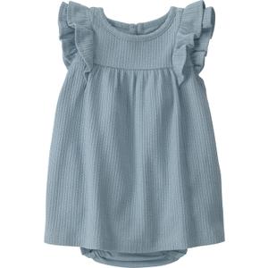 Little Planet by Carter's Baby-Girls Dress Made with Organic Cotton (Newborn, Blue Grey)