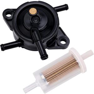 Fuel Pump with Filter for Kawasaki, Lawn Mower Fuel Pump & Filter Replacement Compatible with Kawasaki FR691V FR541V FR600V FR651V #49040-7008 49040-0770