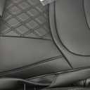 GIANT PANDA Pu Leather Car Seat Covers Full Set Custom Fit 2020 2021 2022 2023 2024 Ford Explorer ST,King Ranch,Platinum & 2025 Active,ST-Line,Platinum,ST,6 Seats, Second Row Captain Chair (Black)