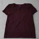 Womens' Stretchy Scoop Neck Short Sleeve Shirts Fitted Casual Basic Top T-Shirts S