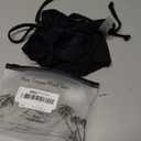 Rajputana Women's Tie Side Solid Bikini Bottom String Sexy Brazilian Bathing Suits Bottoms (Black, Small)