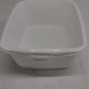 Tribello Plastic Wash Tub Dishpan Basin and Foot Bath for Soaking Feet, Laundry Hand Wash Bucket, Dish Pans for Washing and Storage Cleaning Supplies - 12 Quarts - Heavy Duty - Made in USA (White)