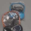 Wired Headphones Bulk 2 Pack for Classroom School, 3.5mm Pulg, Lightweight, Sturdy Headsets for Kids Students and Adults (Orange & Light Blue) (Mixed Colors)