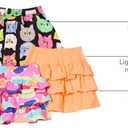 Amazon Essentials Girls and Toddlers' Knitted Ruffle Scooter Skorts with Elastic Waist and Shorts, Multipacks (2T)
