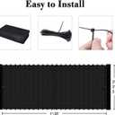 SUNLAX 3'x10' Black Balcony Privacy Screen Fence Windscreen Cover Fabric Shade Netting Mesh Cloth with Grommets UV Protection for Patio, Backyard, Porch, Railing Shield 90% (We Make Custom Sizes)