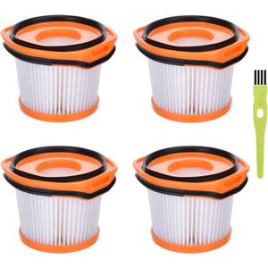 4 Pack Replacement Vacuum Filter for Shark Wandvac System WS620 WS630 WS632 WS642 WS632BLBRN WS632GDBRN WS632GNBRN WS632PKBRN WS632RGBRN, Replace to Part # XFFWV360