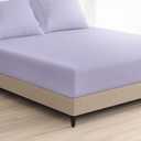 Cosy House Collection 1500 Series Fitted Sheet - Single Deep Pocket Fitted Bottom Sheet - Ultra Soft - Cool & Breathable - Wrinkle, Stain, Fade Resistant Bed Sheet,Cal King, Lavender