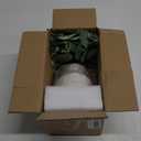 Dahey Artificial Eucalyptus Stems in Small Ceramic Vase Centerpiece Table Decorations Modern Farmhouse Decor Fake Eucalyptus Plants with Vase for Bathroom Kitchen Shelf Living Room Home Decor, White (Medium)