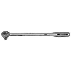 Wright Tool 3425 Round Head Ratchet, 3/8" Drive | 45-Tooth, 10" Length, Knurled Grip, Chrome Finish Made in USA