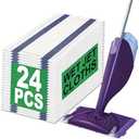 Disposable Mop Pad Refills for Swiffer Wet Jet, Thick & Highly Absorbent, 24Pack