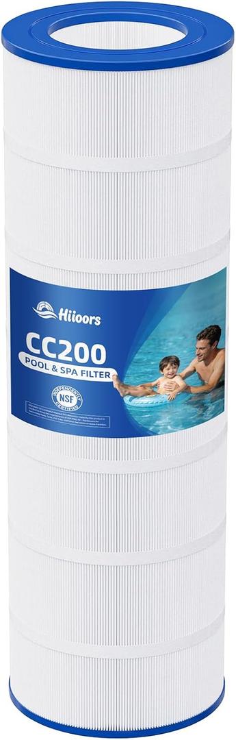 CC200 Pool Filter Cartridge, Compatible with Pentair Clean & Clear 200, Replaces Pentair R173217, Pleatco PAP200, Unicel C-9419, Filbur FC-0688, 200 sq.ft