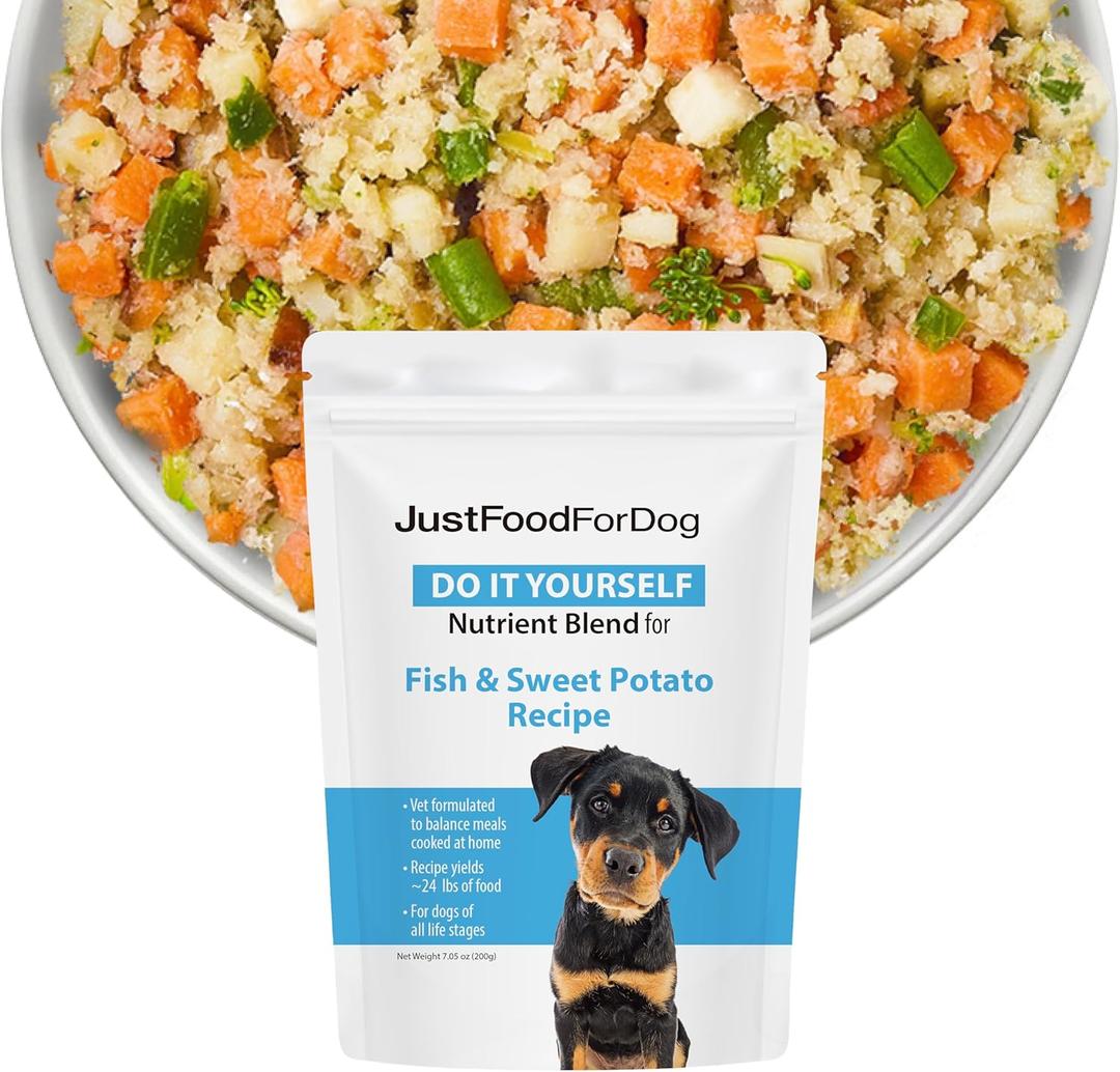 JustFoodForDogs Nutrient Blend, Dog Multivitamin Mix for Homemade Dog Food (EXP 11/01/26)