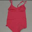 SHAPERX Women's Shapewear Bodysuit Tummy Control Body Shaper Seamless Sculpting Snatched Waist Body Suit (Pink Thong) 
S/ M