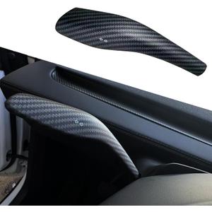 YHCDSEA Steering Lever Cover for Tesla Model Y Juniper, Gear Shift Cover Accessory - Decorative Cover (My Juniper-Matt Carbon Fiber Pattern)