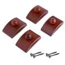 Precision Quilting Tools Classy Clamps Wooden Quilt Hangers  4 Large Clips (Dark) and Screws for Wall Hangings. Hang up and Display Quilts, Tapestries, Rugs, Fiber Art, and More! (CLADARKLG)