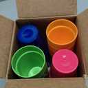 US Acrylic Spectrum Unbreakable Plastic 10 ounce Stackable Juice Tumblers in 8 Assorted Colors | Set of 16 Kids Drinking Cups | Reusable, BPA-free, Made in the USA, Top-rack Dishwasher Safe