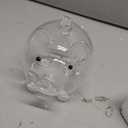 Toyvian Clear Piggy Bank Glass Animal Pig Money Bank Coin Box Money Saving Jar Cash Bills Glass Jar Change Box for Kids Adults, 14.00X10.50X9.00CM