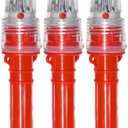 3PCS Boat Flares Coast Guard Approved Marine Electronic Boat Flare Waterproof Emergency Signals Boats Strobe Safety Lights (Red Green(3PCS))