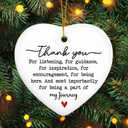 Christmas Thank You Gifts for Women Men - Ceramic Christmas Ornaments 2025 for Tree Decorations - Inspirational Employee Appreciation Gifts for Teacher Coworkers Nurse Boss, Stocking Stuffers