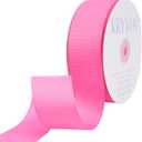 Hot Pink Ribbon, Grosgrain Ribbon 1-1/2 Inch x Continuous 50 Yards, Hot Pink Grosgrain Ribbon for Crafts, Gift Wrapping, Hair Accessories, Wedding Decor, Sewing and Bow Making